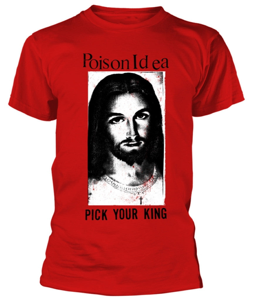 POISON IDEA - Pick Your King T-SHIRT (red) – Bis Aufs Messer Records