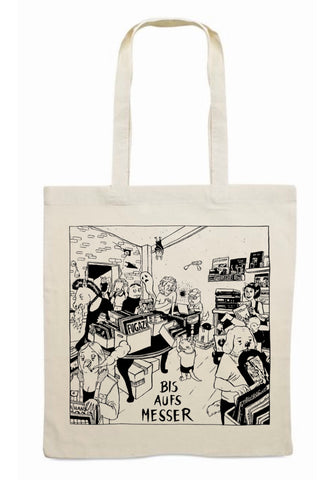 BIS AUFS MESSER - recordstore TOTE BAG