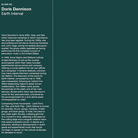 DORIS DENNISON - Earth Interval LP