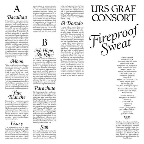 URS GRAF CONSORT - Fireproof Sweat LP
