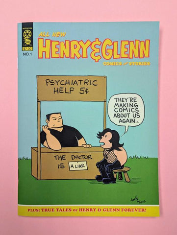 TOM NEELY - All New Henry & Glenn Comics & Stories #1: True Tales of Henry & Glenn Forever ZINE