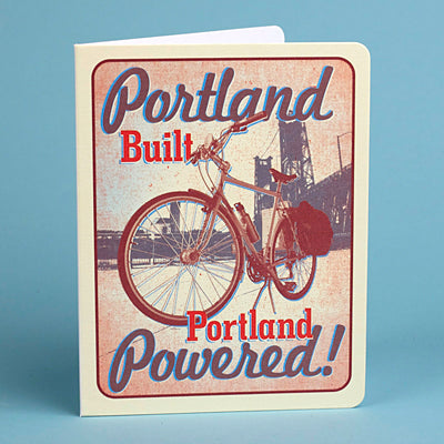 Portland Built, Portland Powered - postcard