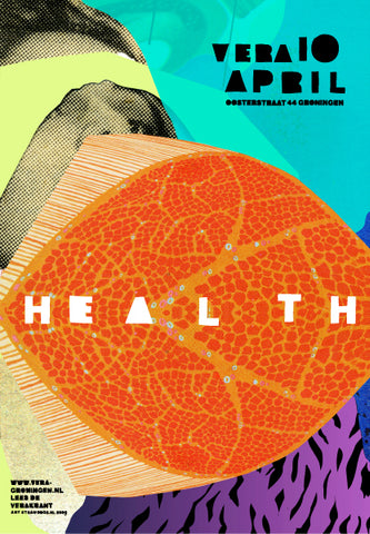 HEALTH - silk screen poster A2